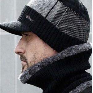 Fleece Lined with Brim Cap NWOT